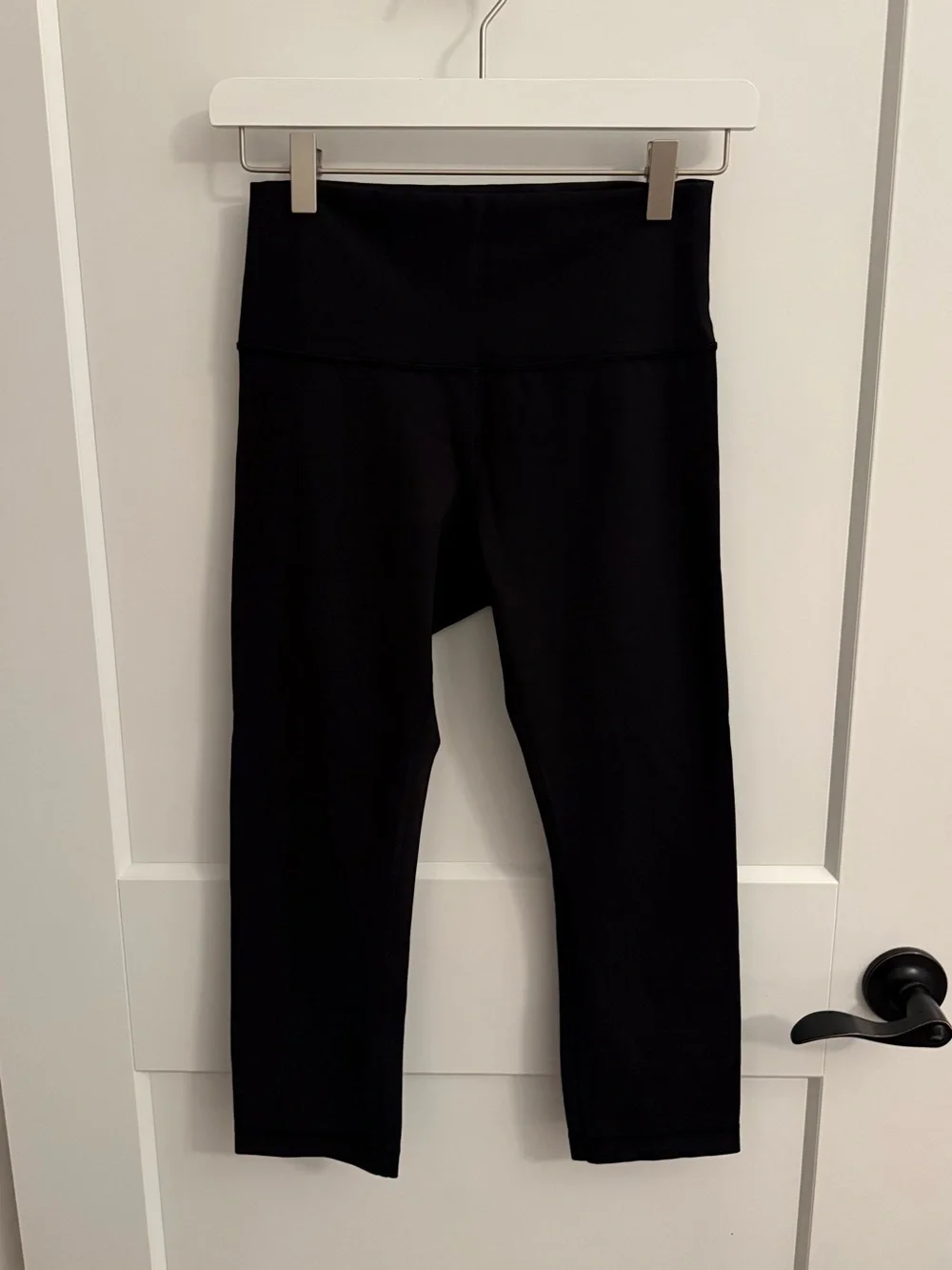 Lululemon Wunder Under Crop Solid Black Leggings
